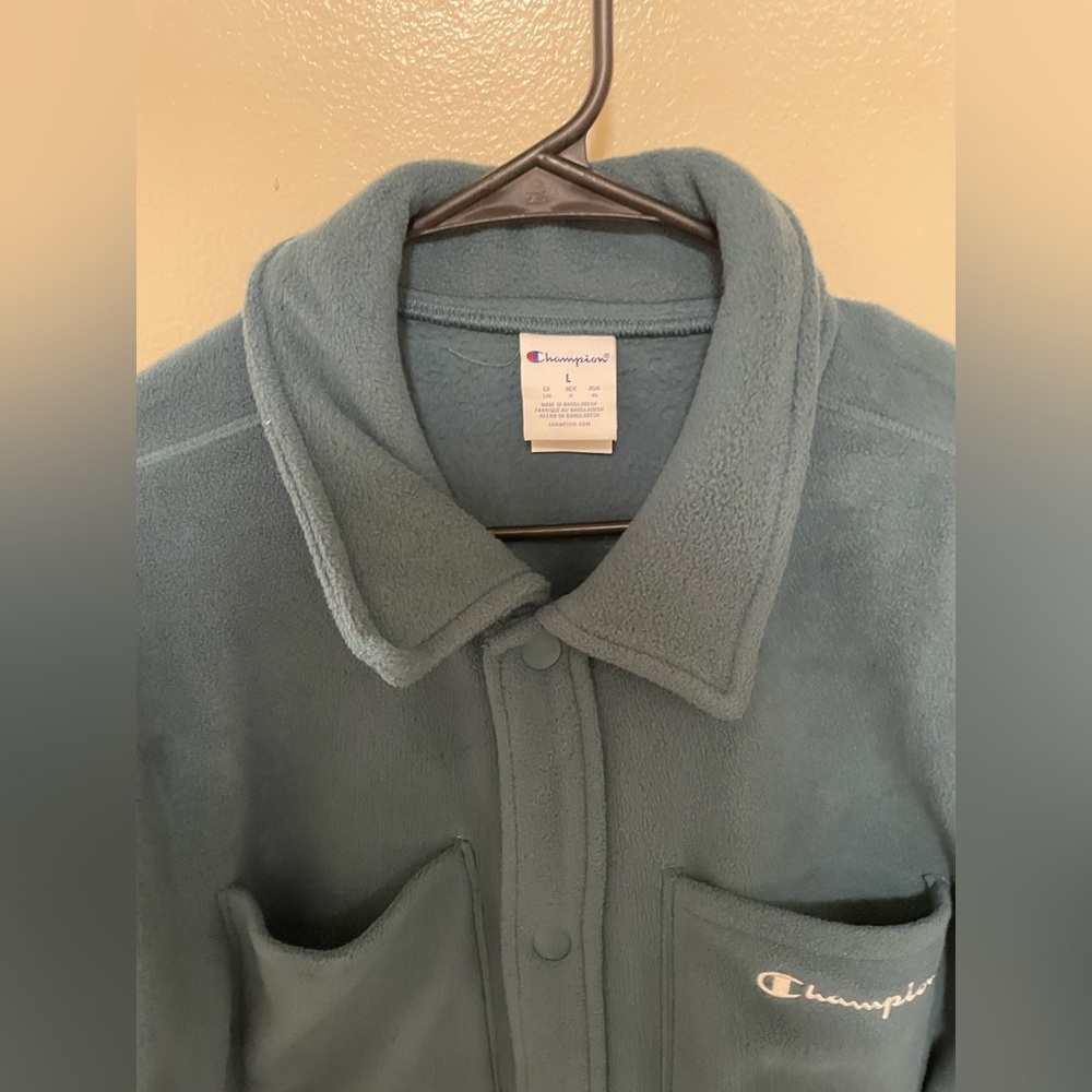 ✨Men’s Champion Explorer Fleece Shirt Jacket Size L - Picture 5 of 12